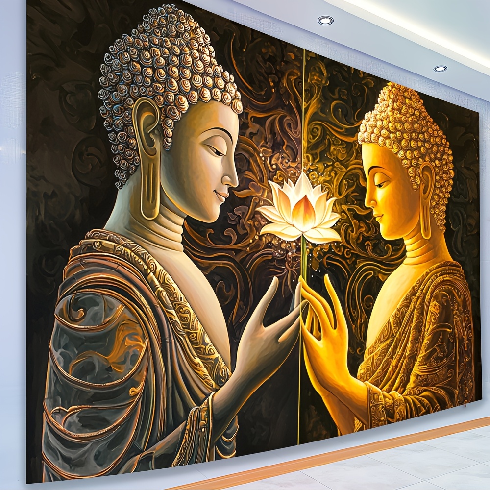 Interior Design Zen - Tapisserie murale bouddha Lotus, décor d'art