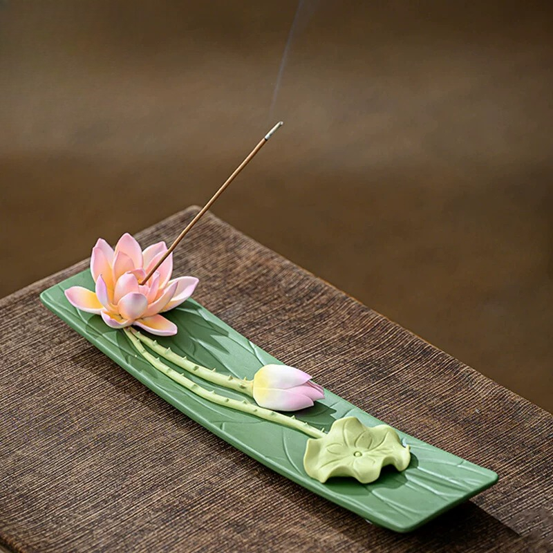 Interior Design Zen - Porte-encens en céramique CZ fait main,