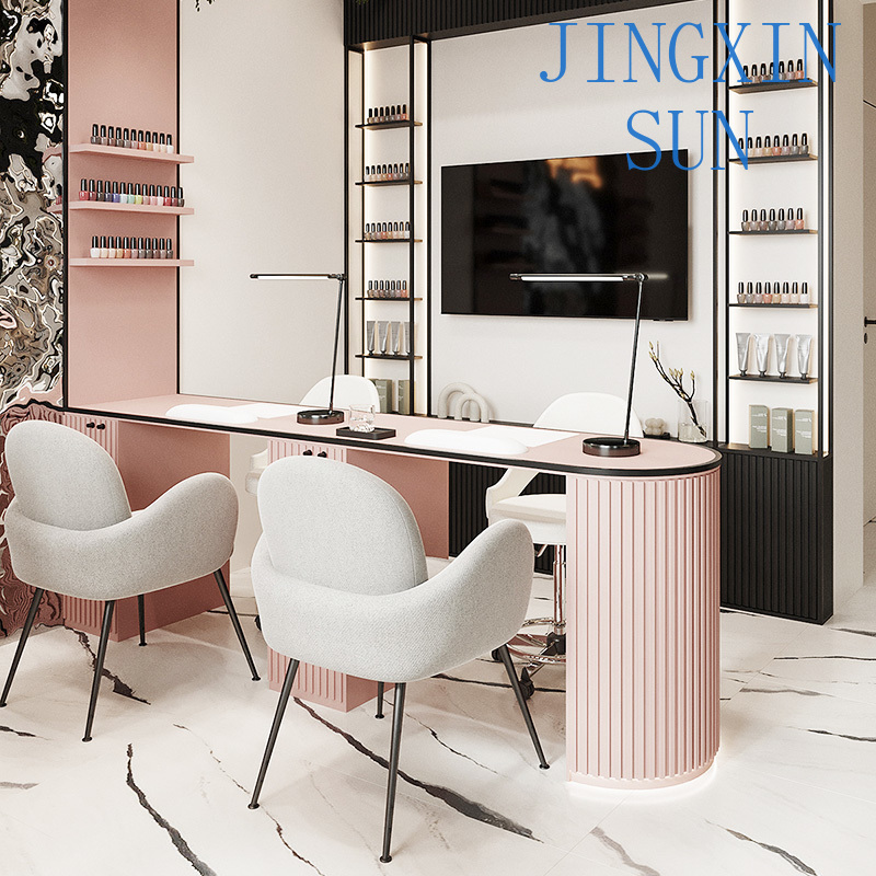 Salon de beauté rose personnal - Interior Design Nail Salon avis et prix