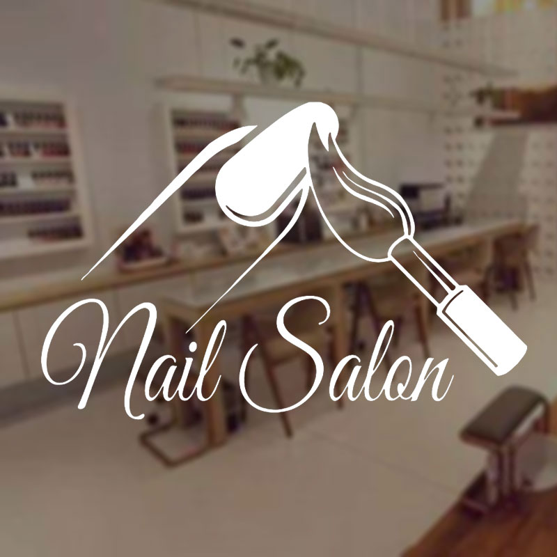 Autocollant mural pour salon d - Interior Design Nail Salon avis et prix