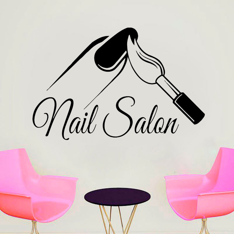 Autocollant mural pour salon d - Interior Design Nail Salon avis et prix