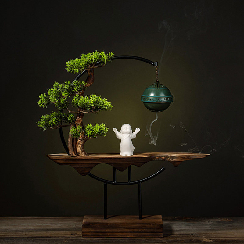 Brûleur d'encens en bois à ref - Interior Design Zen avis et prix