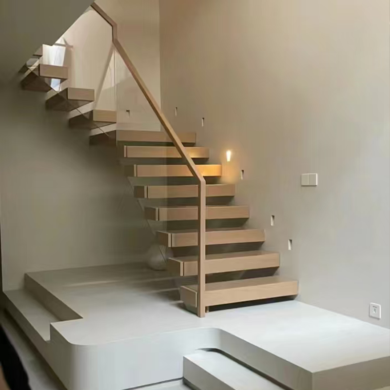 Escalier flottant en bois pour - Interior Design Build avis et prix