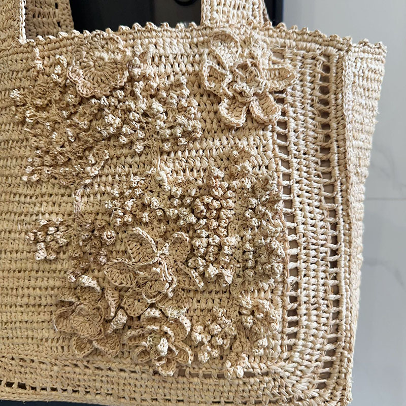 Sac fourre-tout tissé à motif  - Interior Design Bali avis et prix
