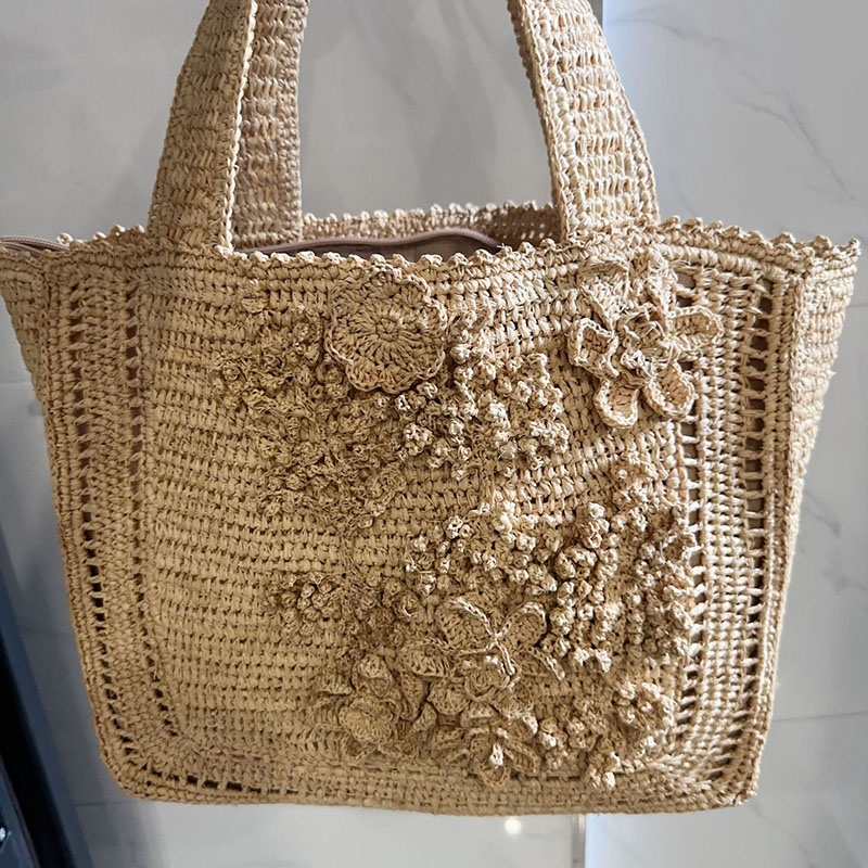 Sac fourre-tout tissé à motif  - Interior Design Bali avis et prix