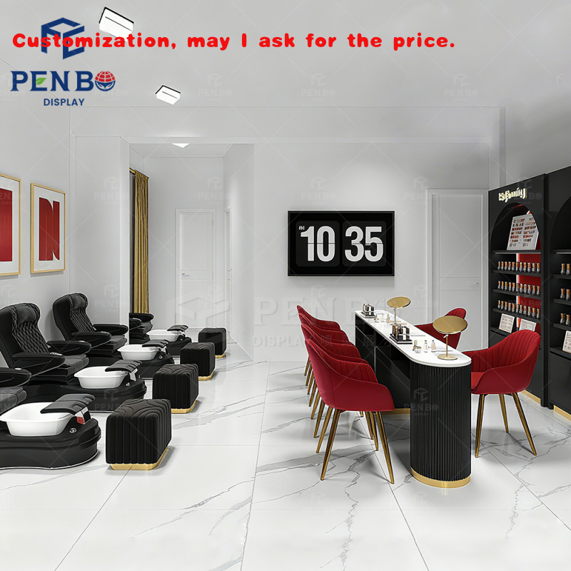 Vetrine de Salon de beauté per - Interior Design Nail Salon avis et prix